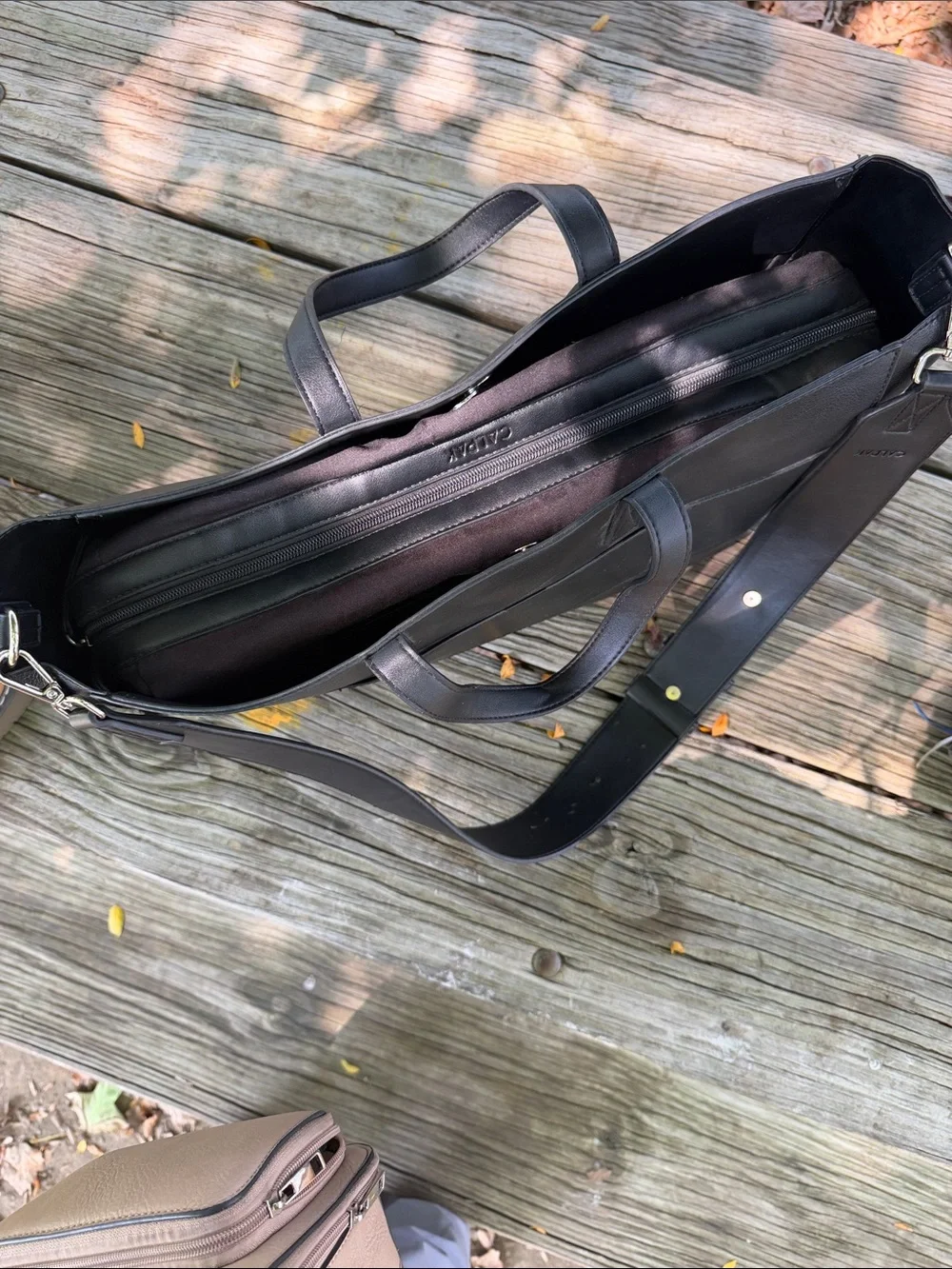 Calpak sleek leather